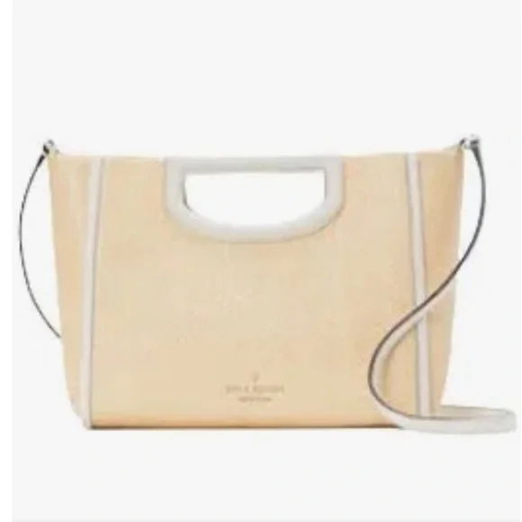 NWT!!!! Kate Spade Alexia Straw Crossbody Clutch - Picture 1 of 7